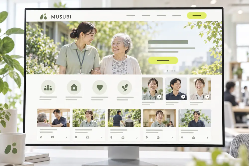 介護・採用サイトの制作サンプル